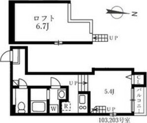 ハーモニーテラス佐古前町IIの物件間取画像